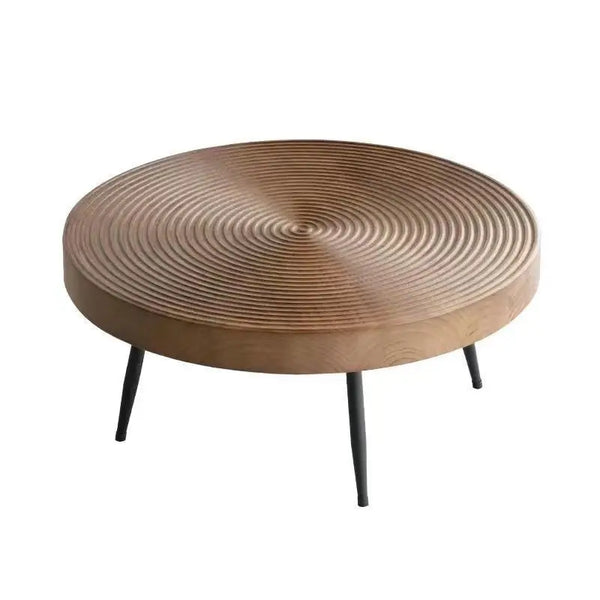 Table basse ronde bois massif
