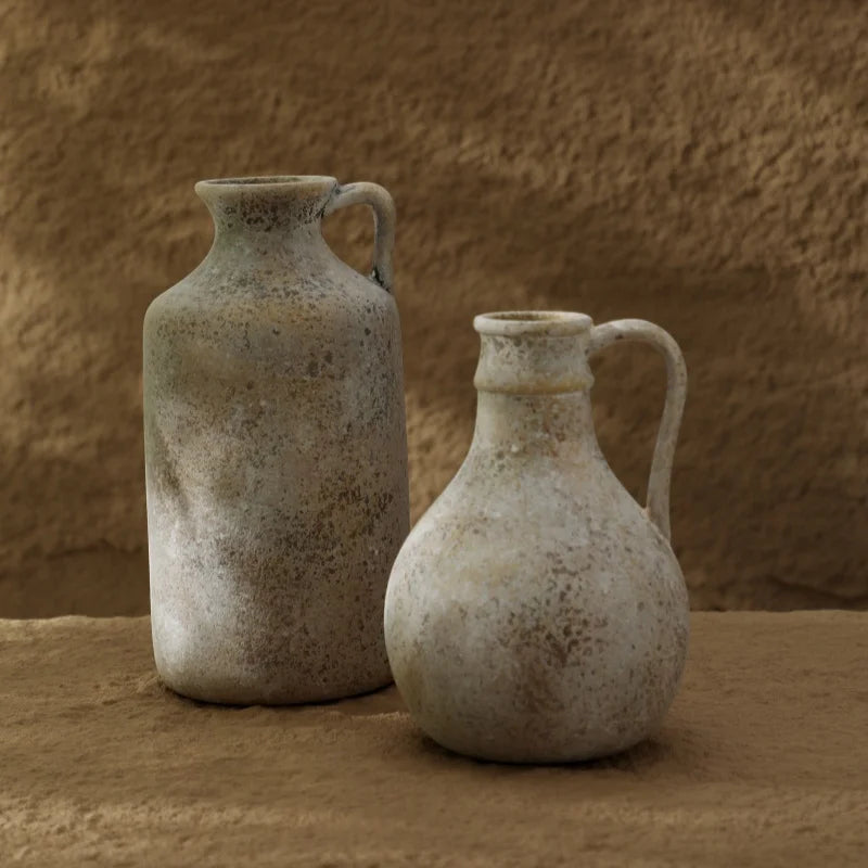 Vase en céramique vintage fait main