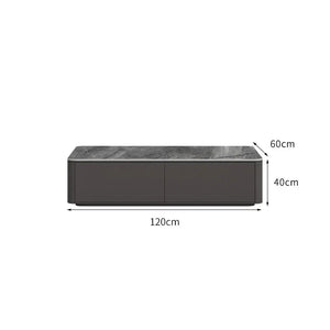 Meuble TV bois noir minimaliste