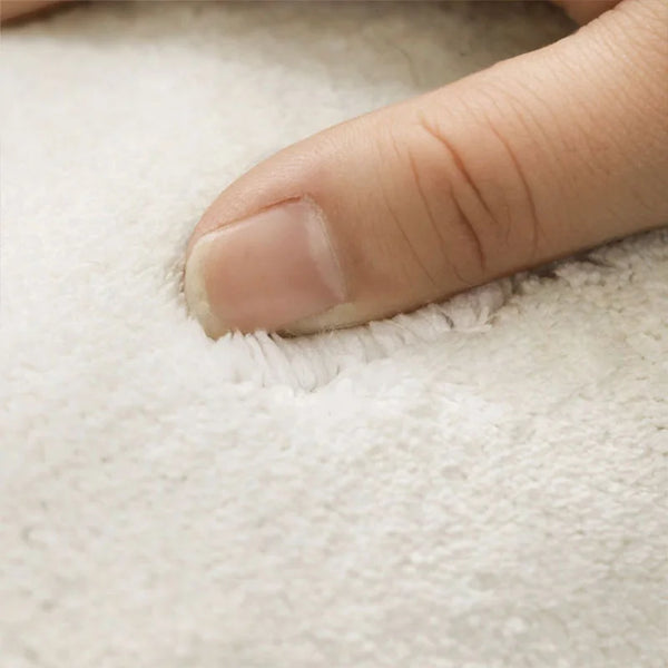 Tapis irrégulier rétro beige