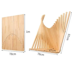 Table murale pliante bois massif design