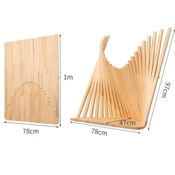 Table murale pliante bois massif design