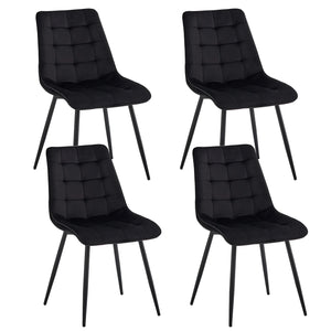 Chaise de salle à manger velours