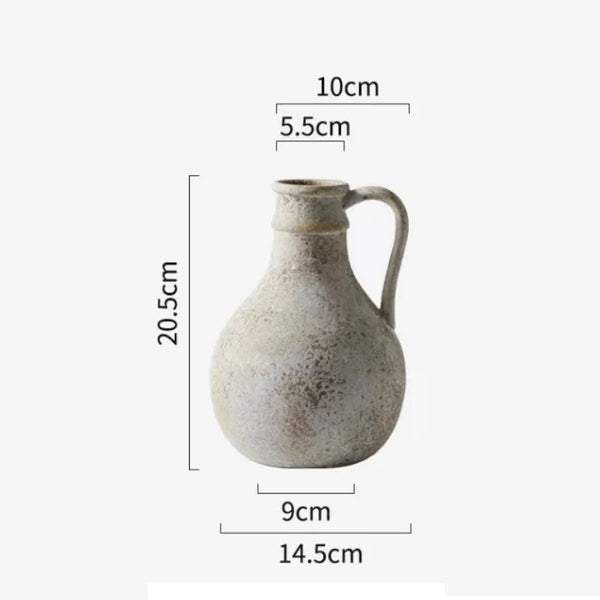 Vase en céramique vintage fait main