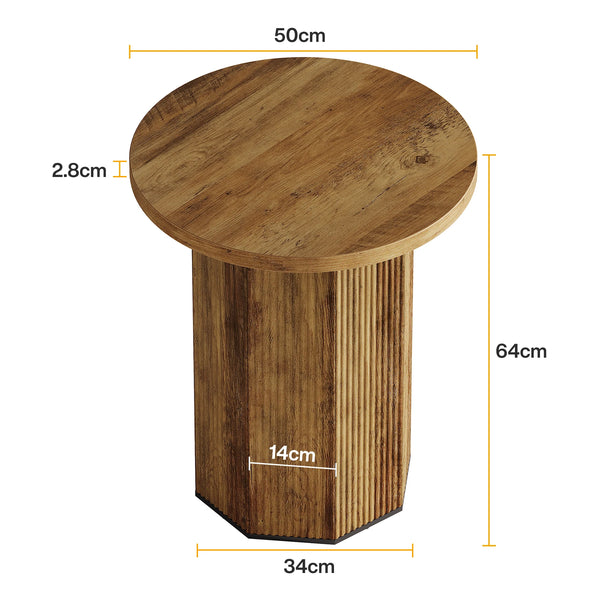 Table d’appoint ronde bois design