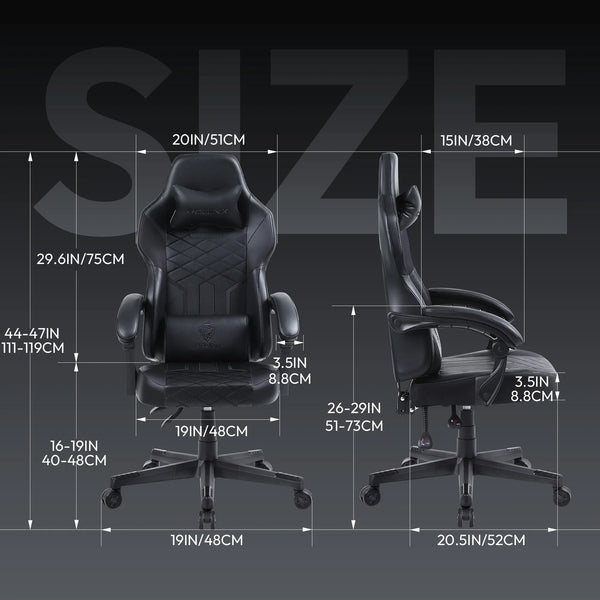 Chaise gaming ergonomique cuir
