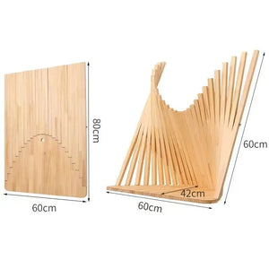 Table murale pliante bois massif design
