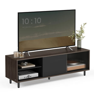 Meuble TV moderne marron cendré