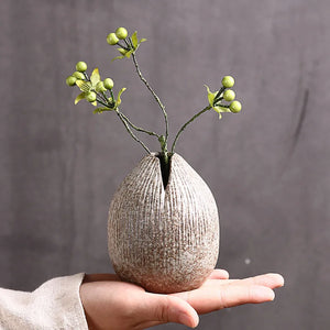 Vase terracotta japonais imitation pierre