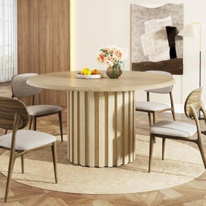 Table ronde moderne pied colonne
