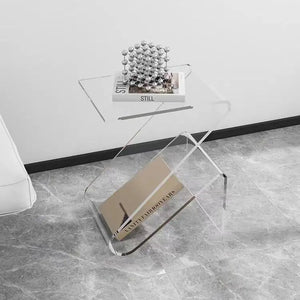 Table d’appoint design acrylique moderne