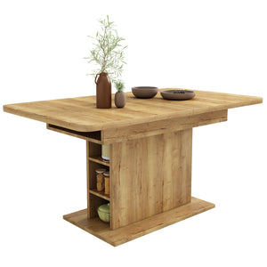 Table à manger extensible bois avec rangement