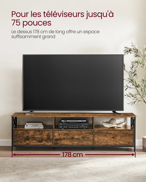 Meuble TV industriel bois rustique