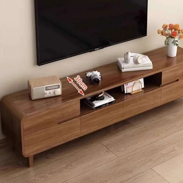 Meuble TV rétro moderne noyer