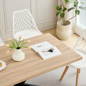 Table rectangulaire bois et métal