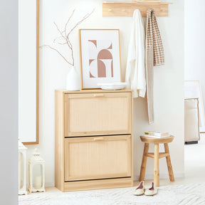 Meuble à chaussures naturel bambou