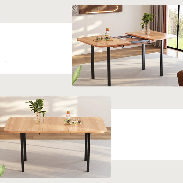 Table à manger extensible bois clair