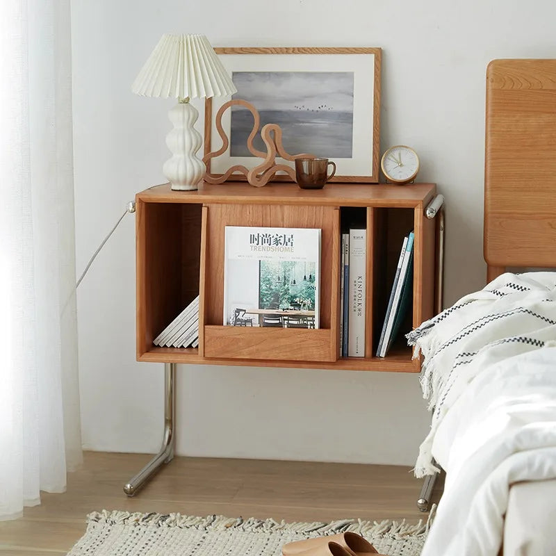 Table d’appoint bois massif style rétro