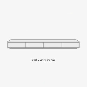Meuble TV blanc minimaliste mat