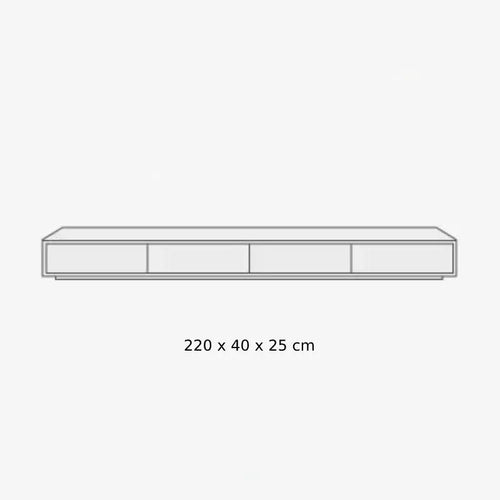 Meuble TV blanc minimaliste mat