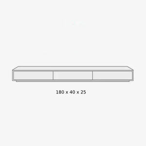 Meuble TV blanc minimaliste mat