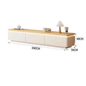 Meuble TV moderne crème avec rangements