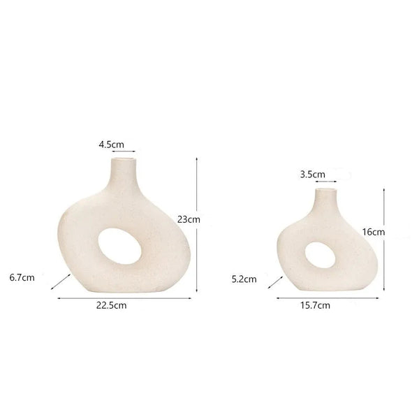 Vase en céramique mat design nordique