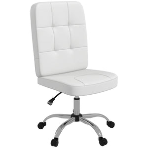 Chaise de bureau blanche réglable
