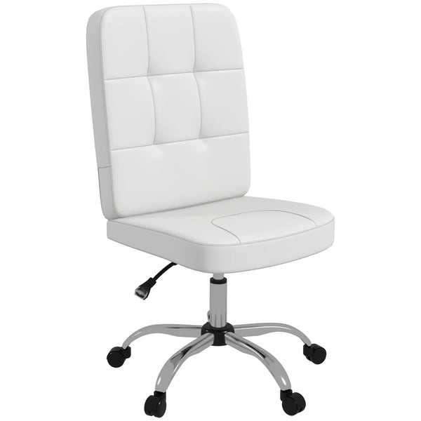 Chaise de bureau blanche réglable