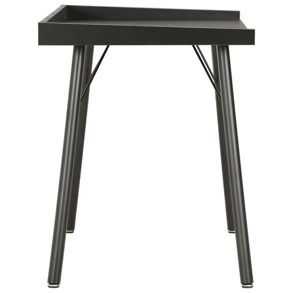 Table de bureau noire design nordique