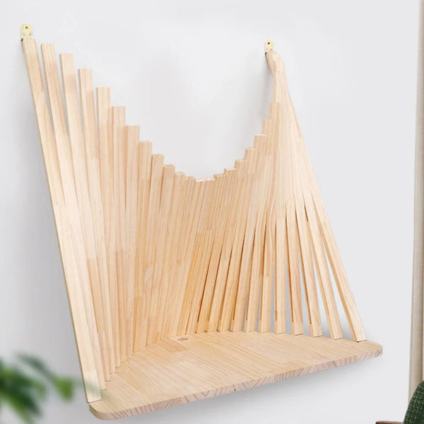 Table murale pliante bois massif design
