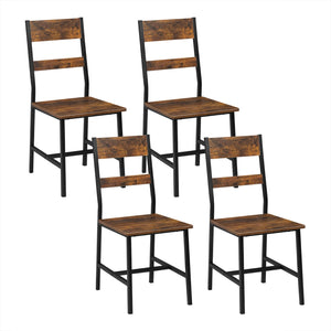 Chaises de salle à manger industrielles bois