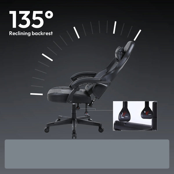 Chaise gaming ergonomique cuir