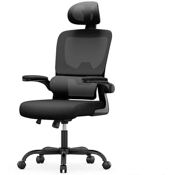 Chaise de bureau ergonomique noire