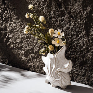 Vase coquillage céramique design moderne