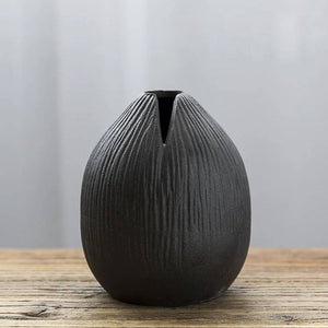 Vase terracotta japonais imitation pierre