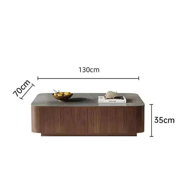 Meuble TV bois foncé blanc design