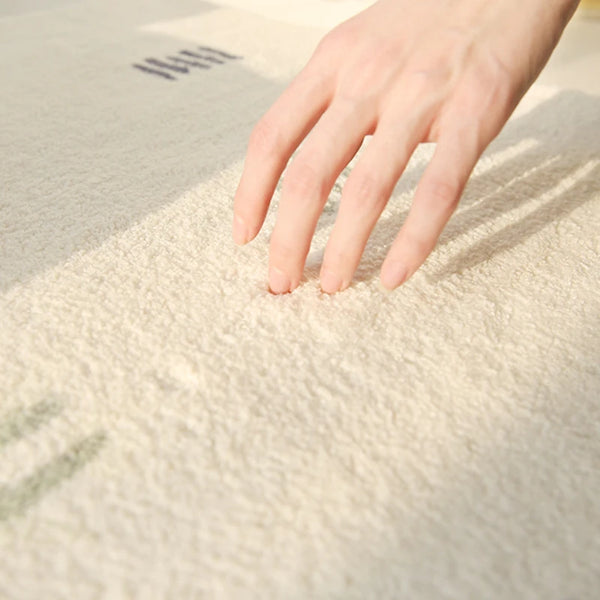 Tapis salon style cream doux