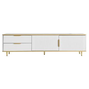 Meuble TV design blanc laqué