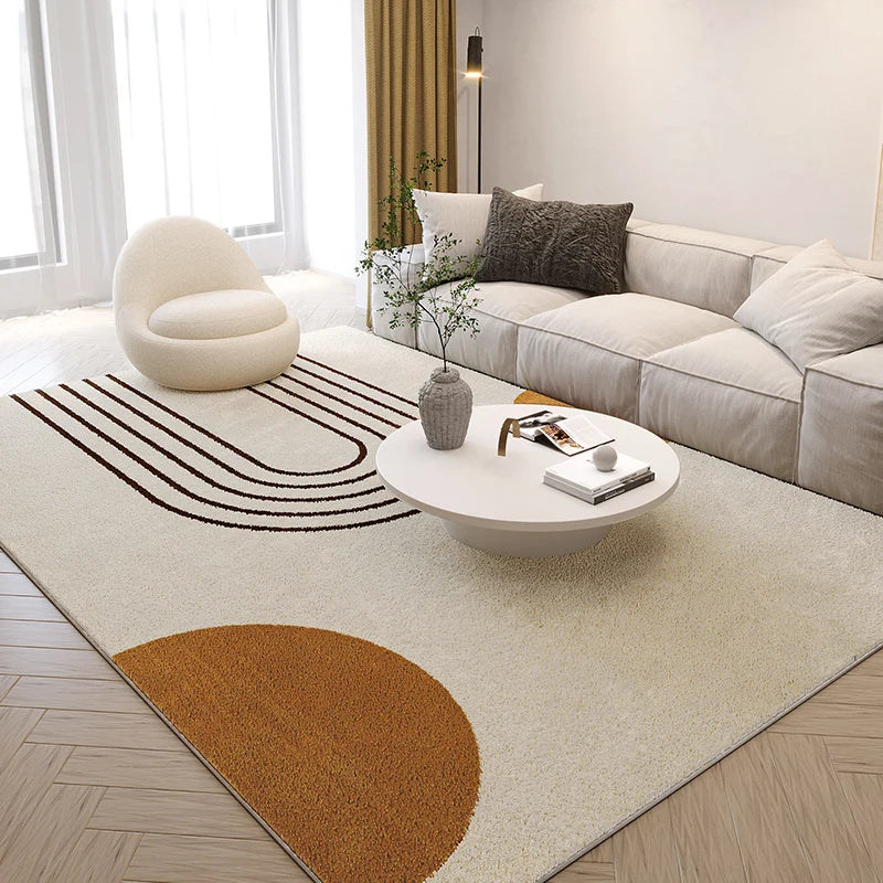 Tapis nordique lignes abstraites