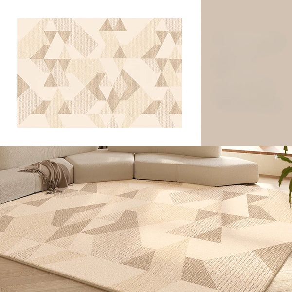 Tapis salon style cream doux