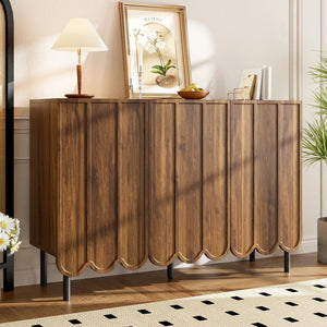 Buffet en bois moderne noyer