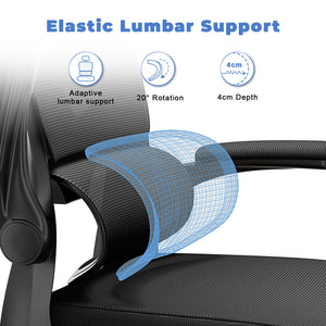 Chaise de bureau ergonomique noire