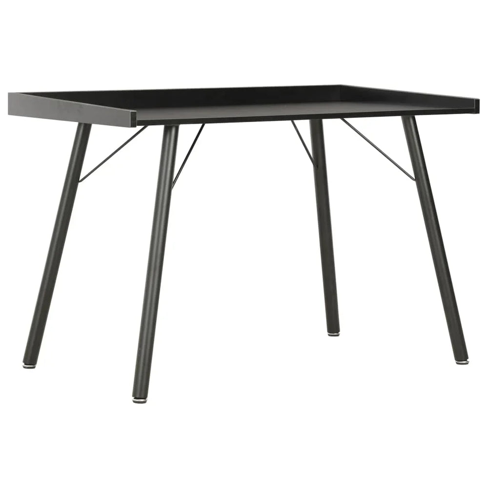 Table de bureau noire design nordique
