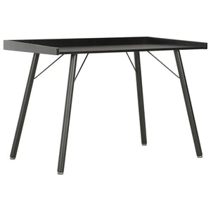 Table de bureau noire design nordique