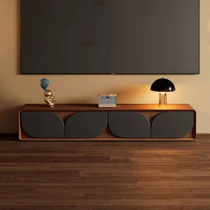 Meuble TV design bois foncé