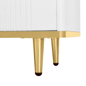 Meuble TV design blanc laqué