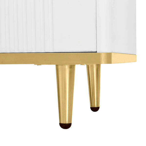 Meuble TV design blanc laqué