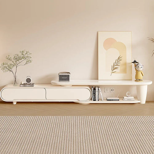 Meuble TV crème minimaliste design
