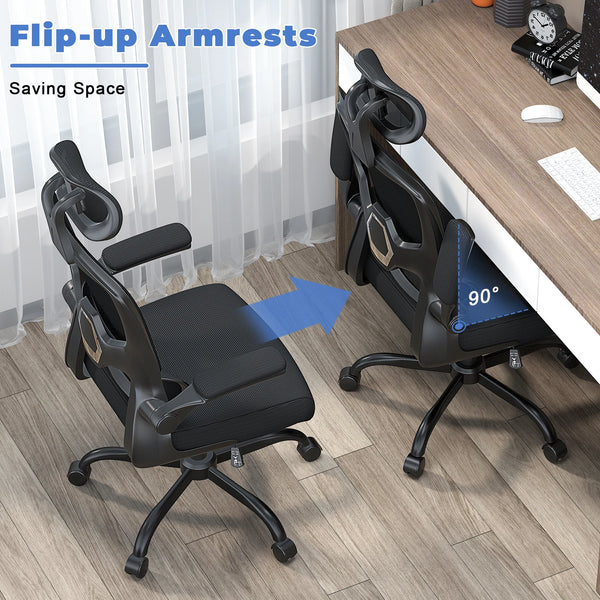 Chaise de bureau ergonomique noire
